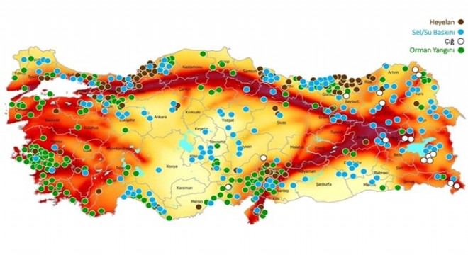 AFAD Türkiye'nin afet risk haritasını çıkardı