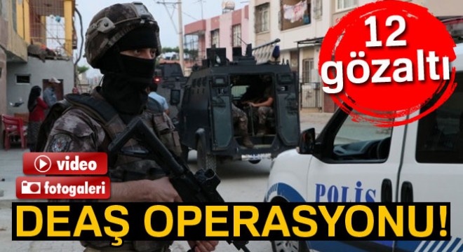 Adana'da DEAŞ'a yönelik operasyon: 12 gözaltı