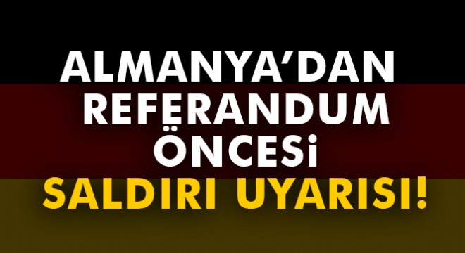 Almanya'dan PKK uyarısı