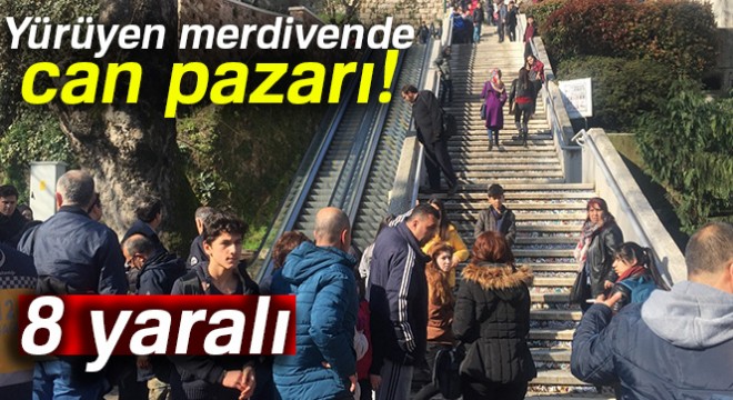 Bursa'da yürüyen merdivende can pazarı: 8 yaralı