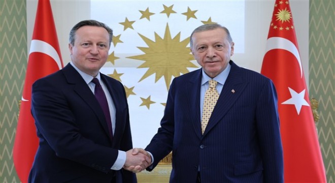 Cumhurbaşkanı Erdoğan, İngiltere Dışişleri Bakanı Cameron'u kabul etti