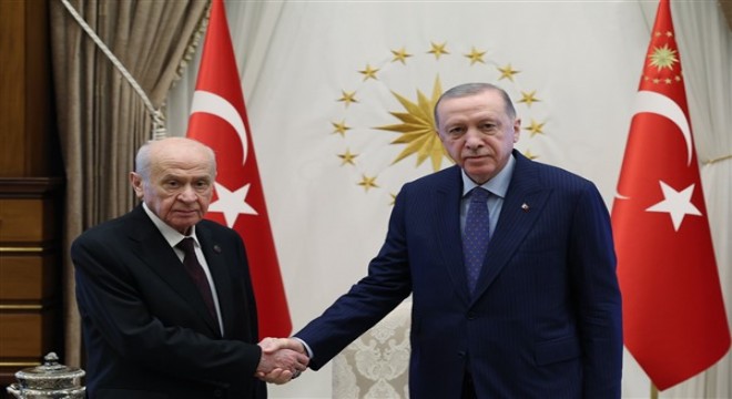 Cumhurbaşkanı Erdoğan, MHP Genel Başkanı Bahçeli'yi kabul etti