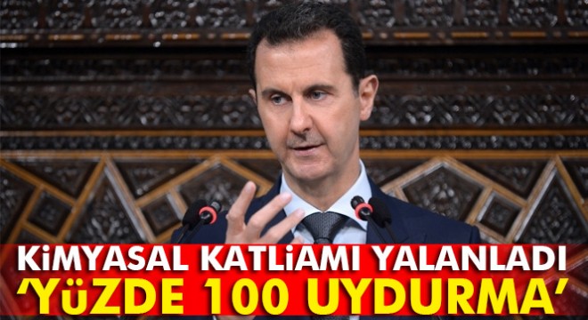 Esad kimyasal saldırıyı yalanladı: 