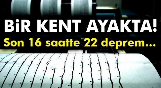 Muğla'da son 16 saatte 22 deprem meydana geldi