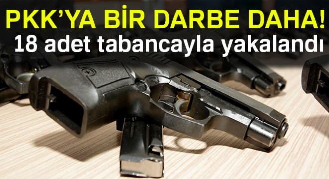 PKK'nın silah taşıyıcısı 18 tabancayla Aksaray'da yakalandı