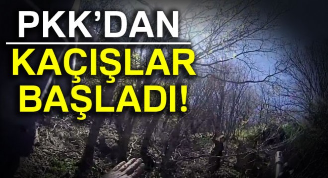 Terör örgütü PKK'dan kaçışlar başladı