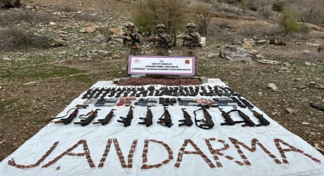 Şırnak'ta çok sayıda mühimmat ele geçirildi
